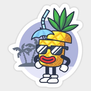 Summer pineapple Sticker